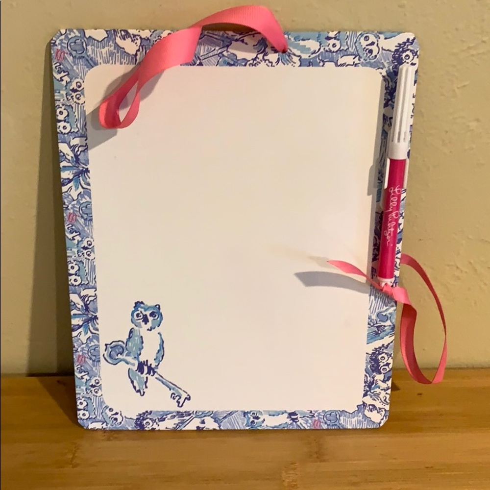 KKG kappa Lilly Pulitzer dry erase white board